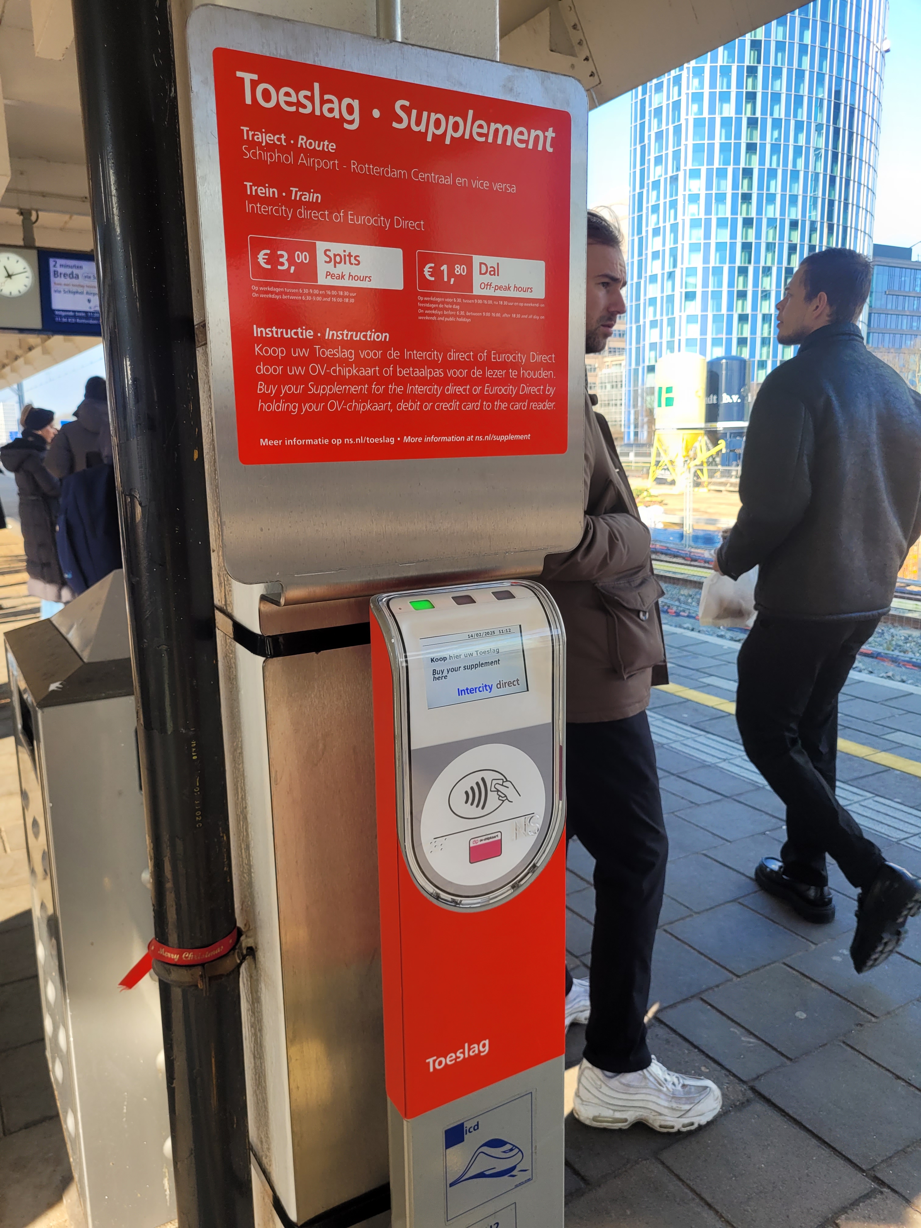 foto van toeslag betaalzuil